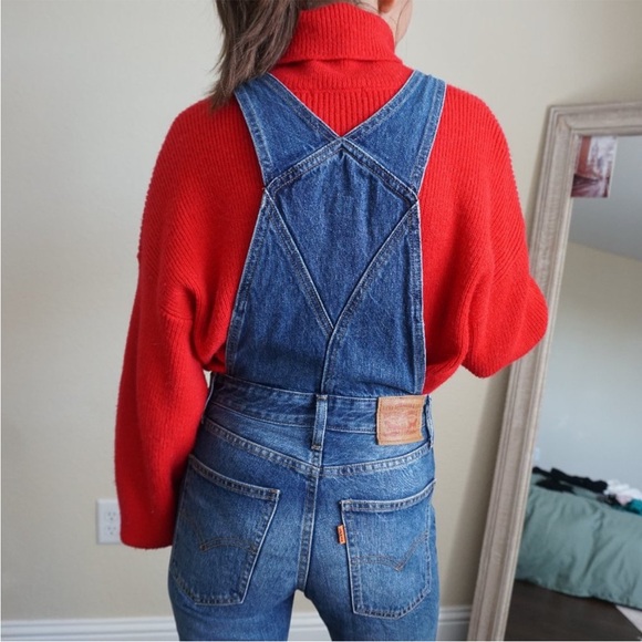 Levi's Zip Front Retro Denim Overalls - Picture 2 of 16
